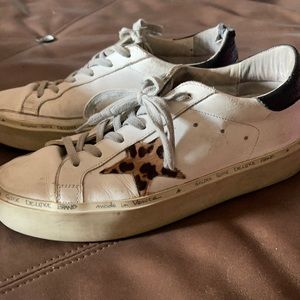 Golden Goose deluxe brand Platform Black Cheetah